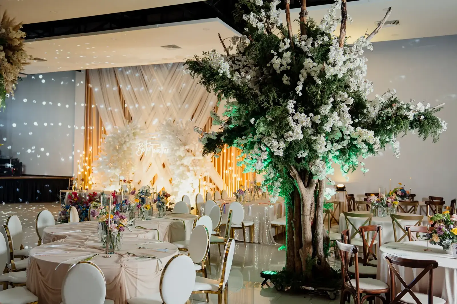 Decoración aérea boda Lareta