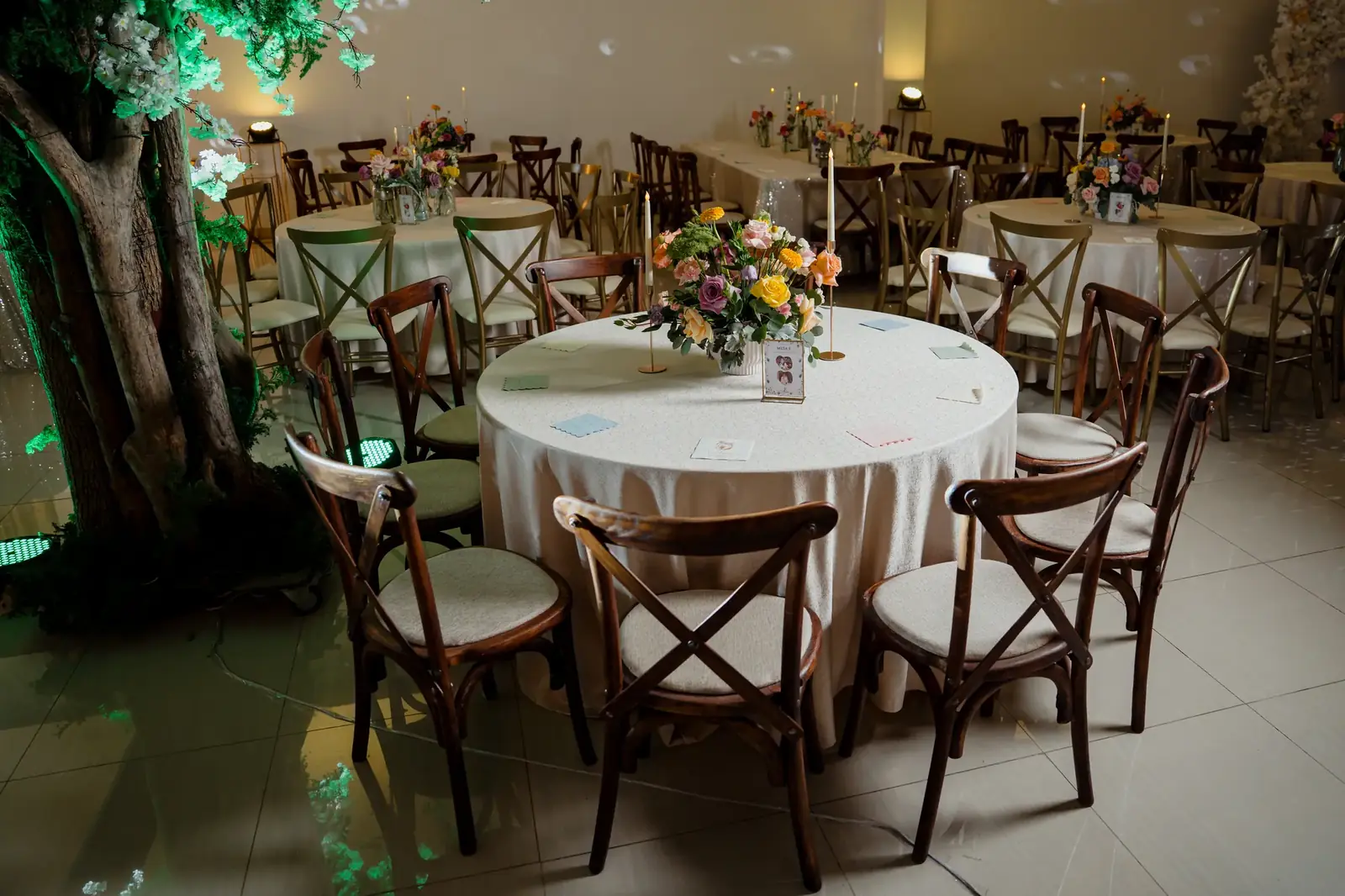 Vista panorámica del salón Lareta en boda